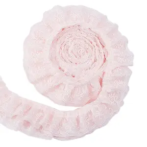 Polyester Pleated Lace Trim