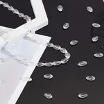 2 Strands Transparent Faceted Glass Beads