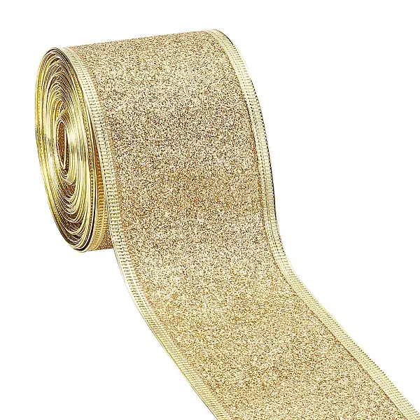 Sparkle Wired Edge Polyester Ribbon