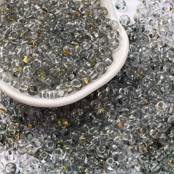 3/0 Baking Paint Transparent Colours Glass Round Beads
