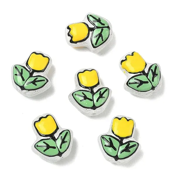 Transparent Glass Enamel Beads