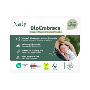 Naty BioEmbrace Newborn 2–5 kg dětské plenky 25 ks