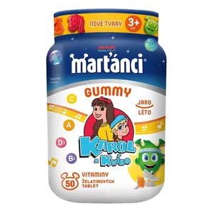 Marťánci Gummy Karol a Kvído jaro a léto, vitaminy pro děti 50 želatinových tablet
