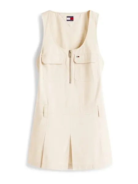 Tommy Jeans Šaty  béžová