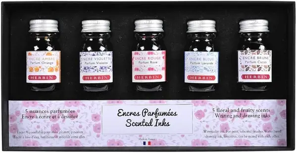 Sada barevných inkoustů Herbin Perfumed 5x10ml