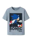 NAME IT Tričko 'NKMActis Sonic'  opálová / kráľovská modrá / červená / čierna