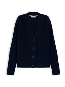 TOMMY HILFIGER Kardigán  námornícka modrá