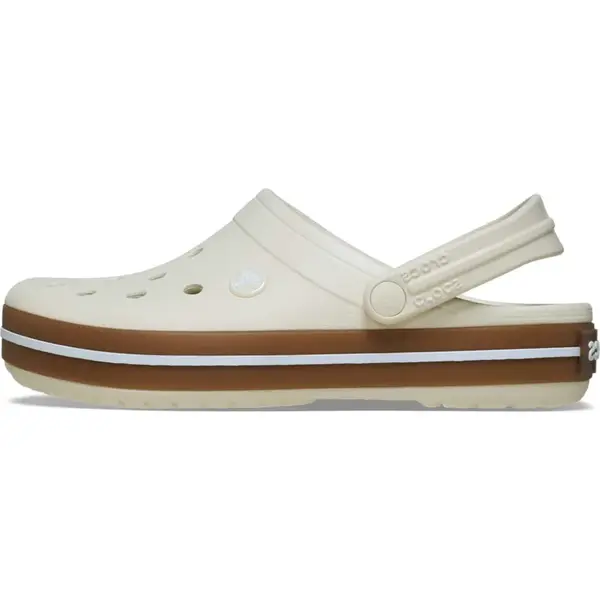 Crocs Šľapky  béžová / biela