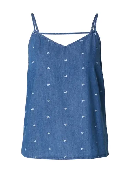 ONLY Top 'ONLNOVA AZURE'  modrá denim / biela