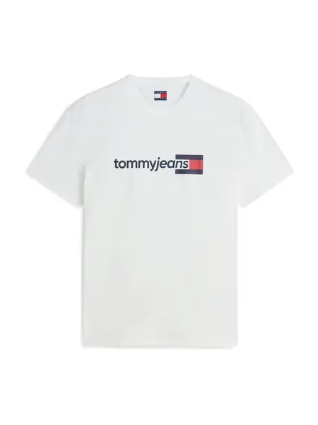 Tommy Jeans Tričko 'Essential'  námornícka modrá / červená / biela