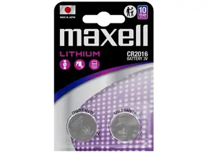 Baterie CR2016 MAXELL lithiová  2ks / blistr