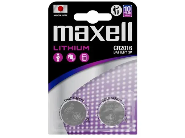 Baterie CR2016 MAXELL lithiová  2ks / blistr