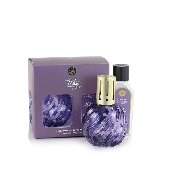 Darčeková sada katalytickej lampy PURPLE a náplne BLACKCURRANT & CEDARWOOD