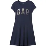 GAP V-FRCH LOGO Dívčí šaty, tmavě modrá, velikost
