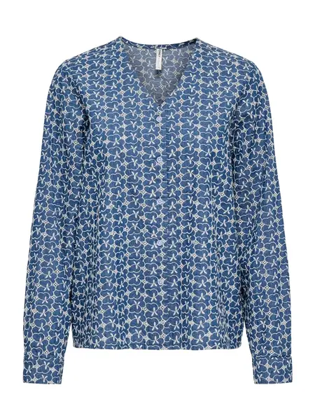 ONLY Blúzka  modrá / biela