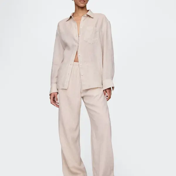 GAP Linen Trousers Wide - Women's