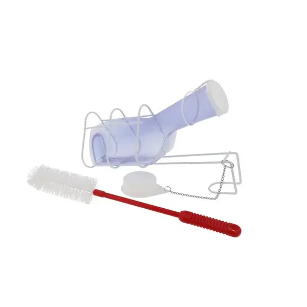 SUNDO 47400 Fľaša na moč pánska s držiakom a kefkou set