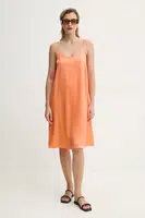 Šaty American Vintage oranžová barva, mini, VOO14AE25