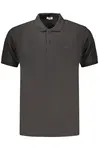 Čierne pánske polo tričko s krátkym rukávom