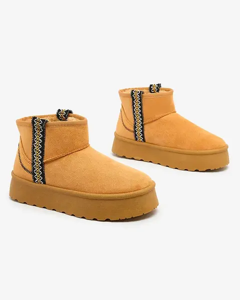 Resti Women's short boots a'la snow boots with ornament Erititta