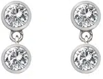 Hot Diamonds Stříbrné náušnice s topazy a pravým diamantem Willow DE586
