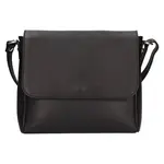 Dámská kožená crossbody kabelka Italia Nikka - černá