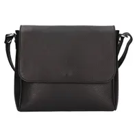 Dámská kožená crossbody kabelka Italia Nikka - černá