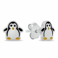 Brilio Silver Roztomilé stříbrné náušnice Tučňák EA1110W