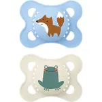 MAM Original 0+m dudlík Blue/ Nude 2 ks