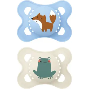 MAM Original 0+m dudlík Blue/ Nude 2 ks