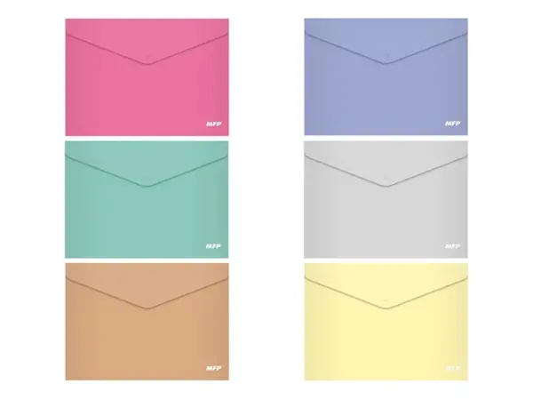 Složka M druk A4 PP pastel mix