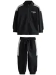 Next Joggingová súprava  svetlosivá / čierna / biela