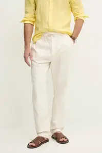 Kalhoty s příměsí lnu Pepe Jeans LINEN PULL ON PANTS
