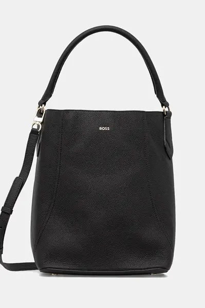 Kožená kabelka BOSS Lenah Bucket