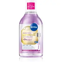 NIVEA Luminous Skin Glow čistiaca micelárna voda pre rozjasnenie pleti 400 ml