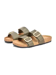 TOMMY HILFIGER Šľapky  kaki