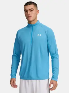 Men's Under Armour UA Tech Textured 1/2 Zip-BLU T-Shirt - Men's