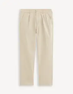 Béžové pánske chino nohavice Celio Jopaper