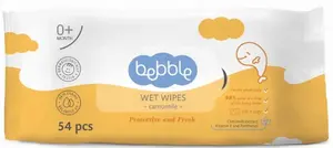 Bebble Výhodné balení - Vlhčené čistící ubrousky s heřmánkem - 3x 54 ks