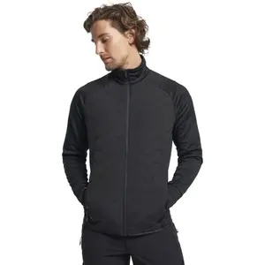 TENSON TXLITE HYBRID MIDLAYER ZIP Hybridní bunda, černá, velikost