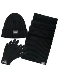 Lonsdale unisex čepice, šála a rukavice