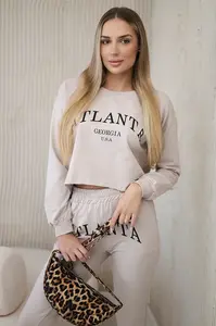 Set s béžovým potiskem Atlanta