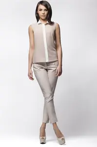 Awama Woman's Blouse A23 Beige