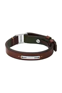 Fossil náramek pánský kůžený Machine