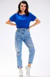 Awama Woman's Blouse A588 Blue
