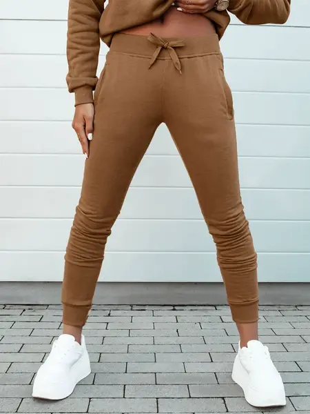 Dámské hnědé tepláky FITS