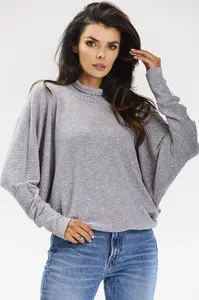 Awama Woman's Sweater A672 Grey