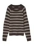 VERO MODA Sveter 'VMDoffy'  čokoládová / hnedá melírovaná
