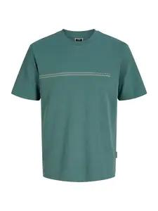 JACK & JONES Dres 'JCOFUSION'  smaragdová / šedobiela