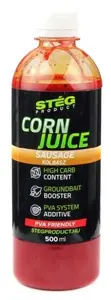 Stég booster corn juice 500 ml - sausage